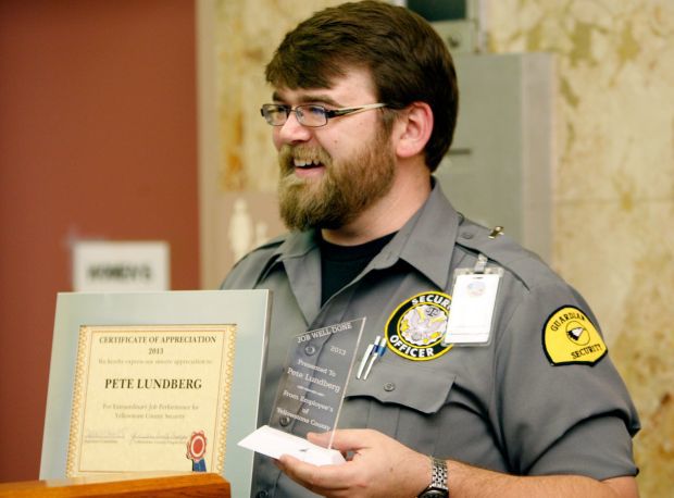 Security guard Pete Lundberg